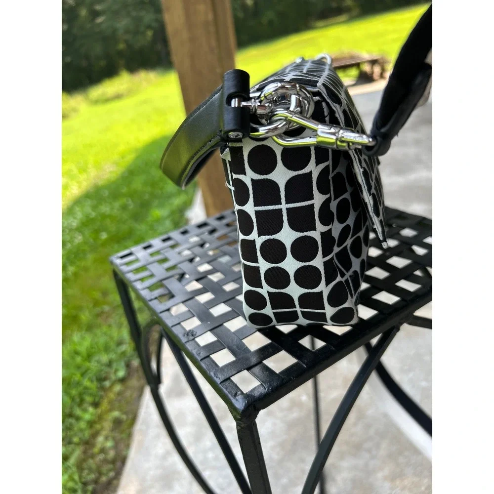 Kate Spade Noel Jacquard KF864 Convertible Crossbody Shoulder Bag Black